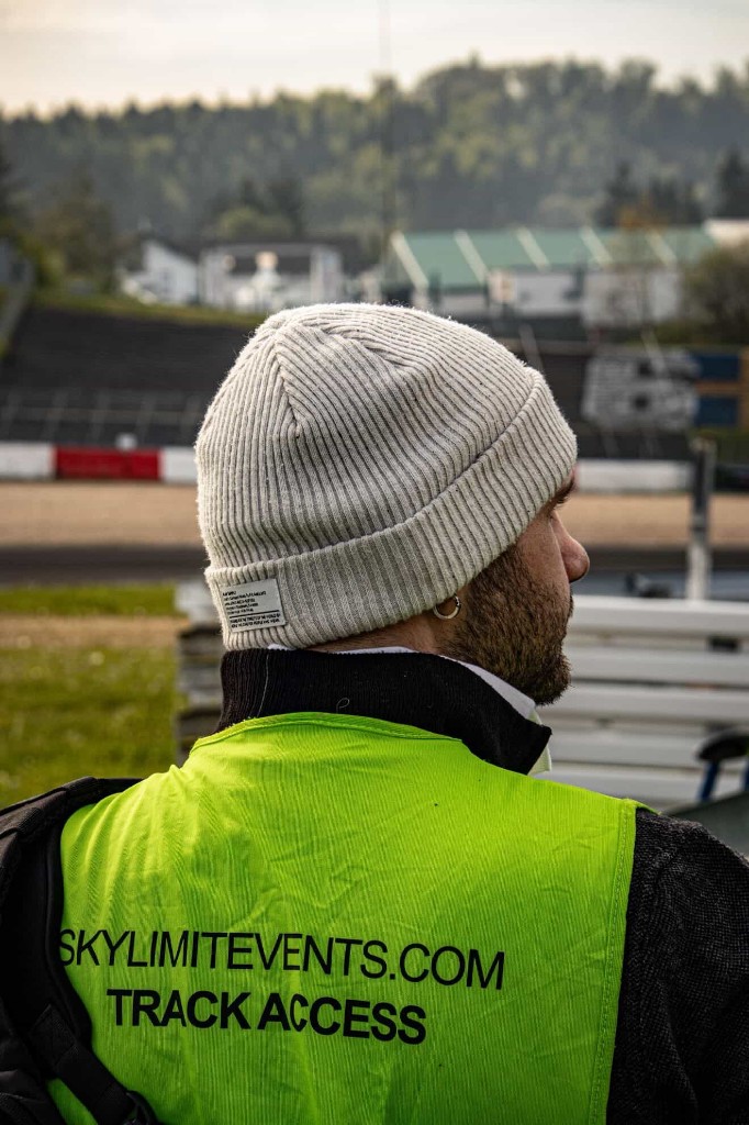 Batuhan Pehlivan trackside at a motorsport event in Germany