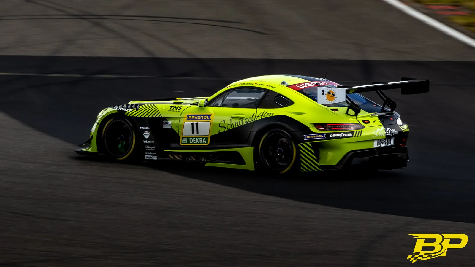 SR Motorsport by Schnitzelalm during 24H Nürburgring 2026 at Nurburgring, Germany, motorsport photography by Batuhan Pehlivan