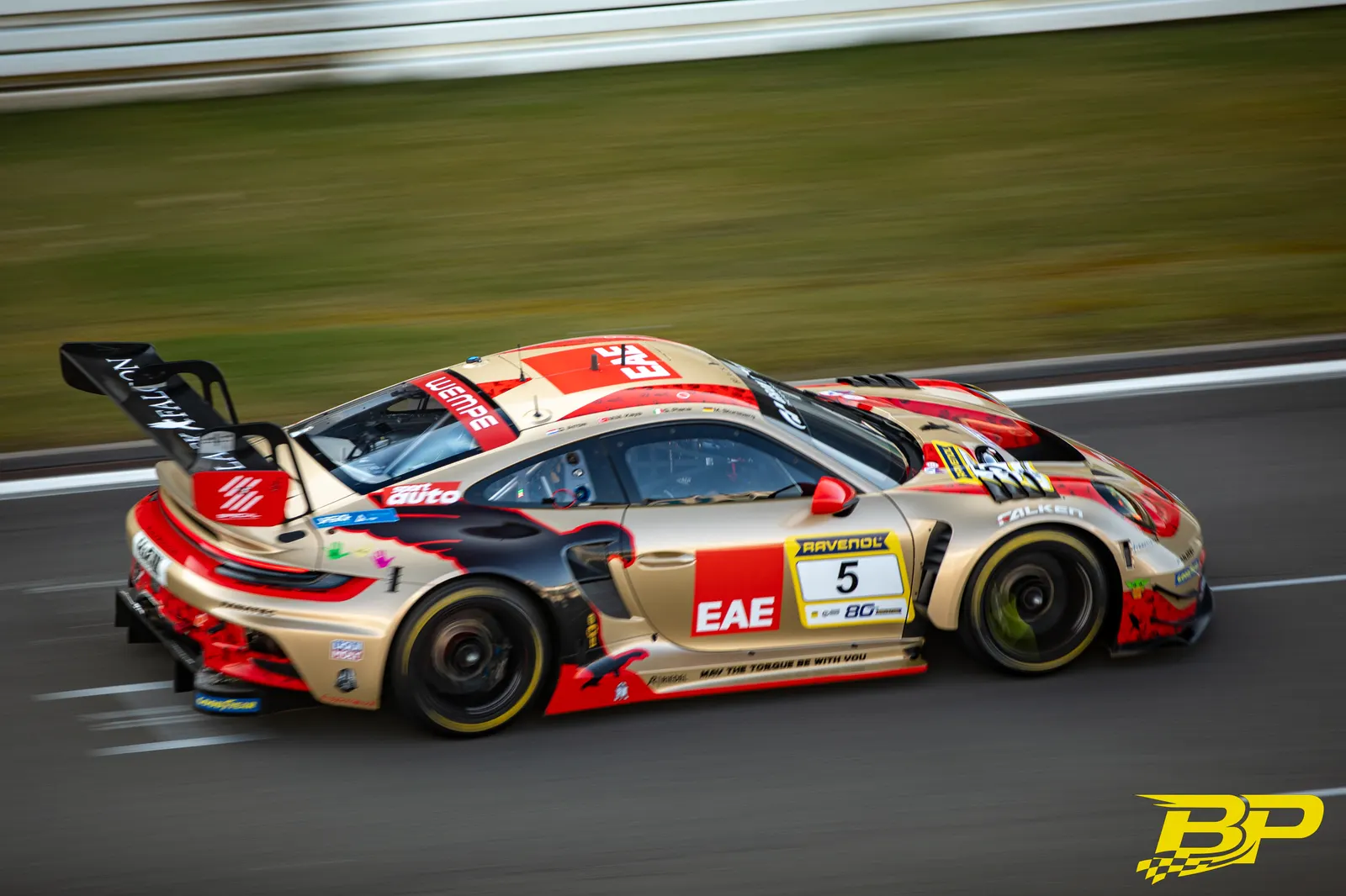 BLACK FALCON Team EAE during NLS 2 2026 at Nurburgring, Germany, motorsport photography by Batuhan Pehlivan