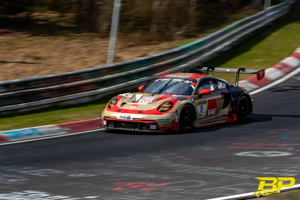 BLACK FALCON Team EAE during NLS 2 2026 at Nurburgring, Germany, motorsport photography by Batuhan Pehlivan