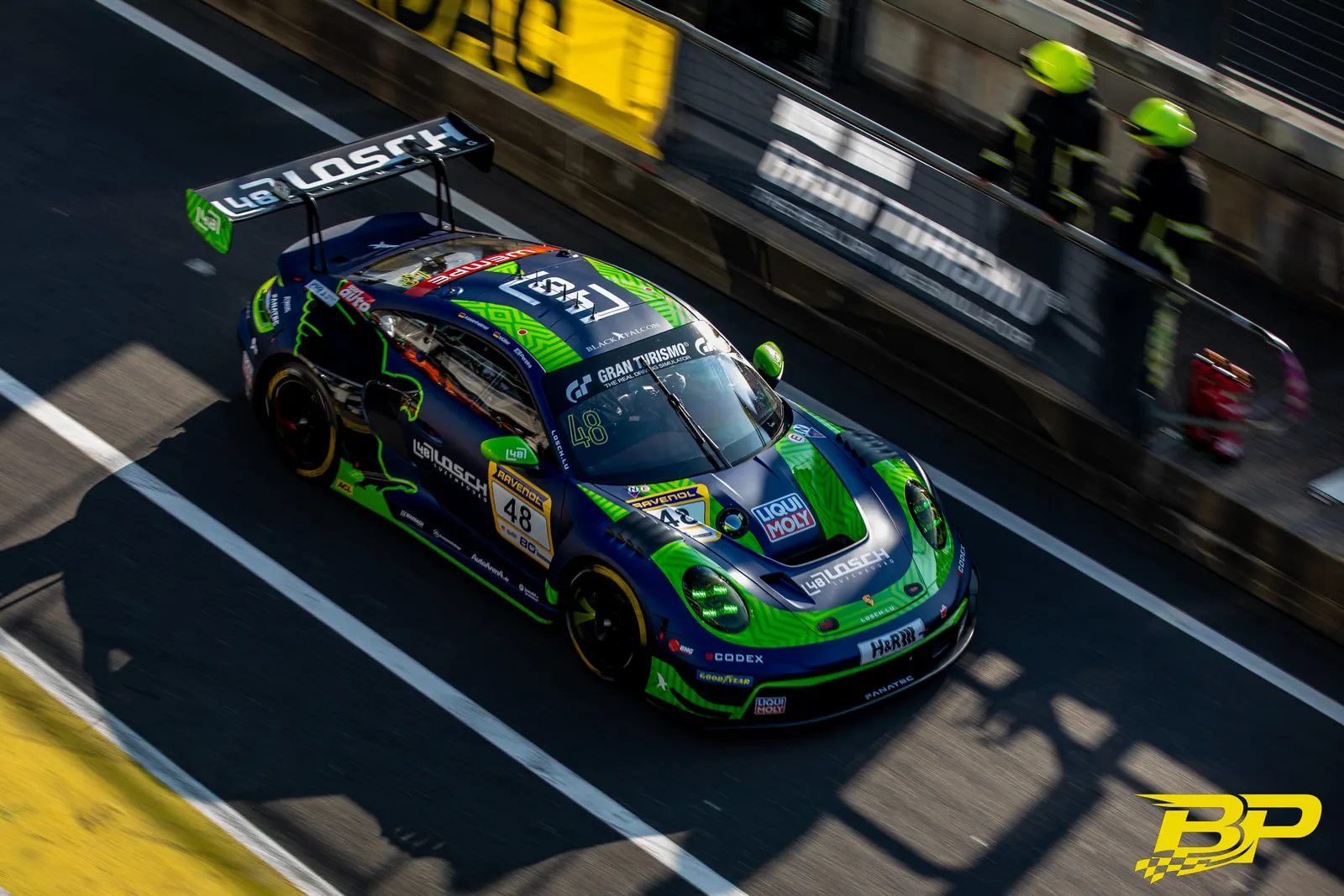 LOSCH Motorsport by BLACK FALCON during NLS 2 2026 at Nurburgring, Germany, motorsport photography by Batuhan Pehlivan