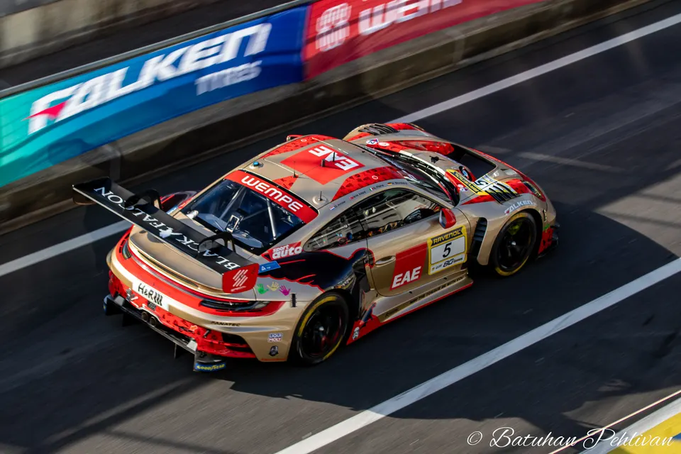 BLACK FALCON Team EAE during NLS 3 2026 at Nurburgring, Germany, motorsport photography by Batuhan Pehlivan