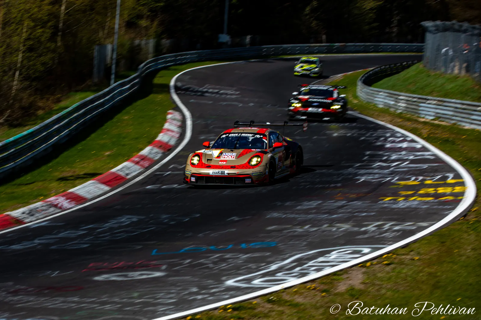 BLACK FALCON Team EAE during NLS 3 2026 at Nurburgring, Germany, motorsport photography by Batuhan Pehlivan