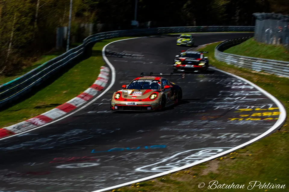 BLACK FALCON Team EAE during NLS 3 2026 at Nurburgring, Germany, motorsport photography by Batuhan Pehlivan