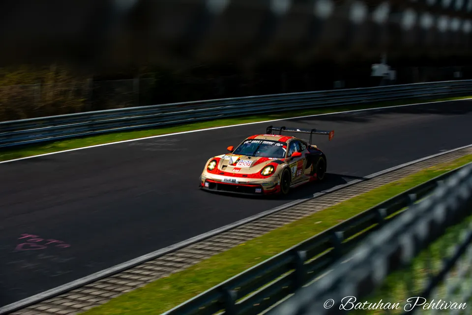 BLACK FALCON Team EAE during NLS 3 2026 at Nurburgring, Germany, motorsport photography by Batuhan Pehlivan