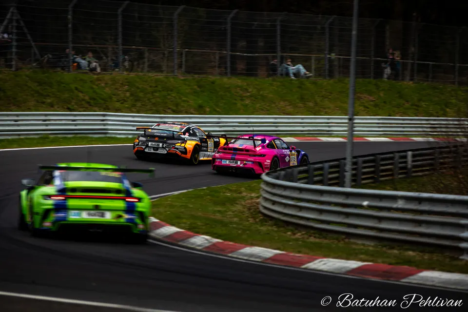 SRS Team Sorg Rennsport during NLS 3 2026 at Nurburgring, Germany, motorsport photography by Batuhan Pehlivan